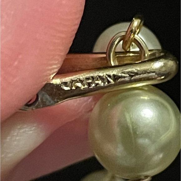 Vintage Lime Green & Cream Beaded Necklace - Picture 2 of 2